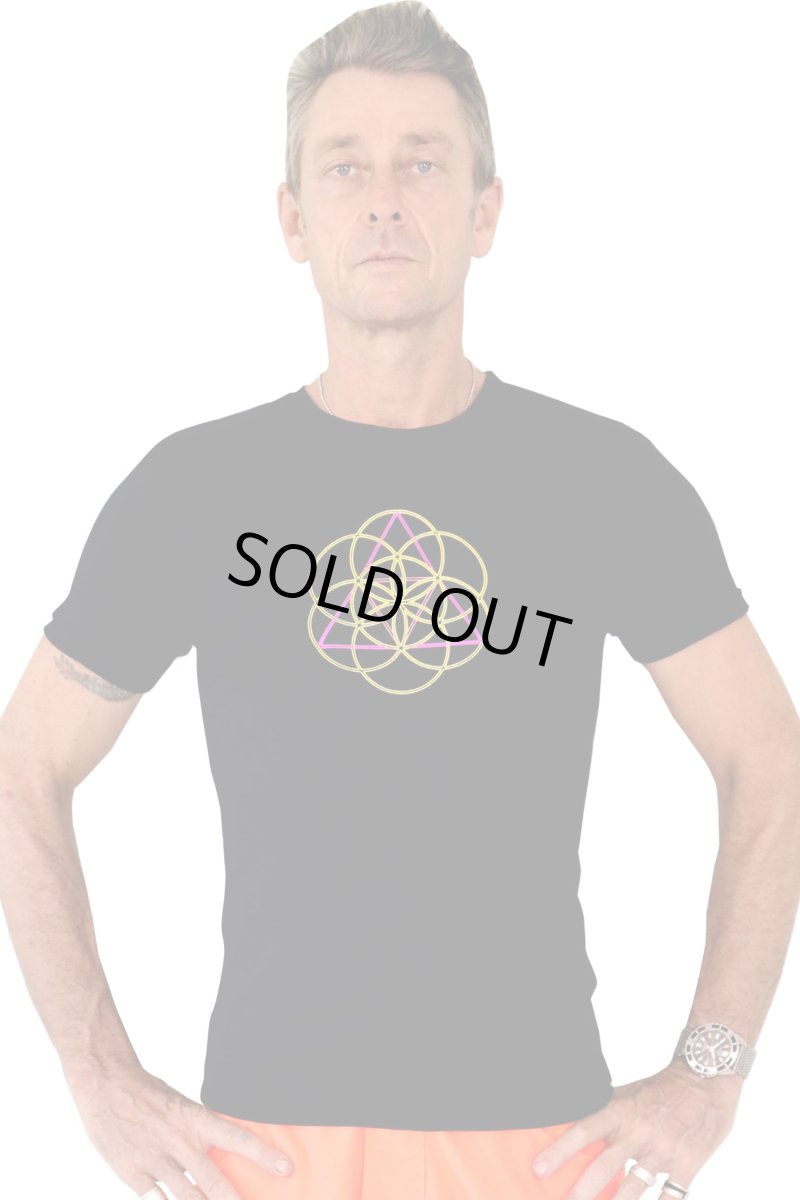 画像4: SPACE TRIBE - メンズTシャツ「Metatronic Fire」 (4)