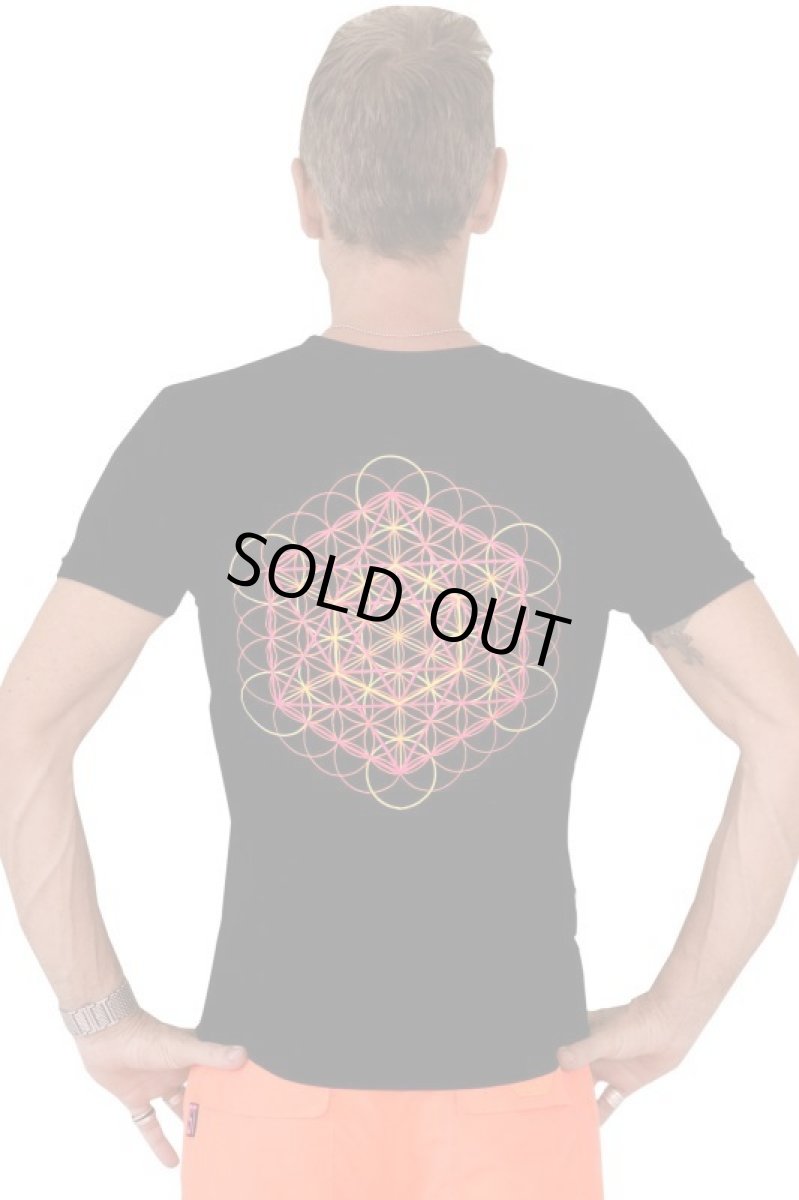 画像5: SPACE TRIBE - メンズTシャツ「Metatronic Fire」 (5)