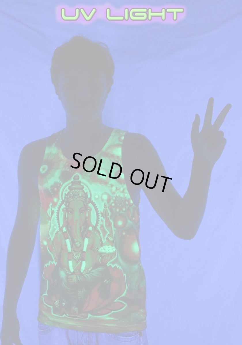 画像6: SPACE TRIBE - メンズ シングレット「Psy Ganesh」 (6)