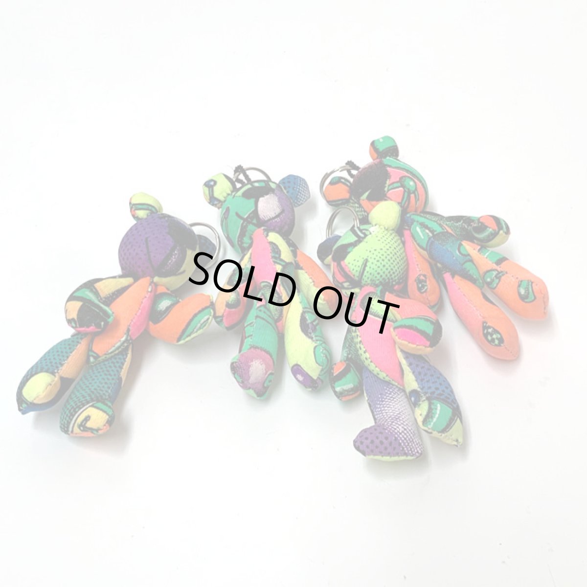 画像3: SPACE TRIBE - Techno Teddy キーホルダー「Atomic Rainbow」 (3)