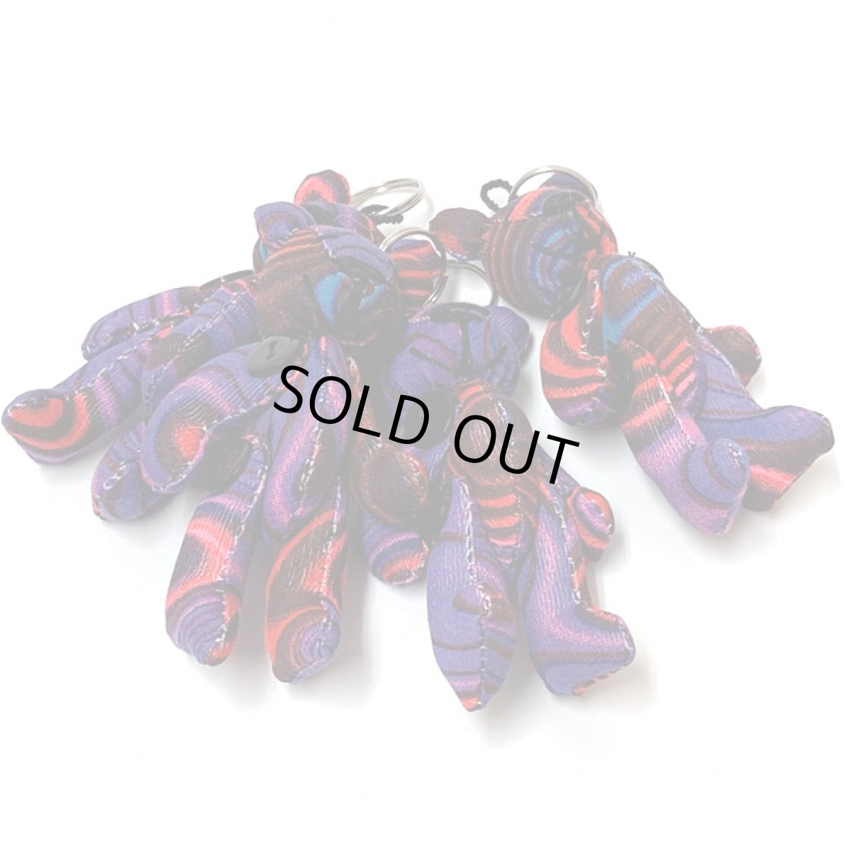 画像3: SPACE TRIBE - Techno Teddy キーホルダー「Purple Web」 (3)