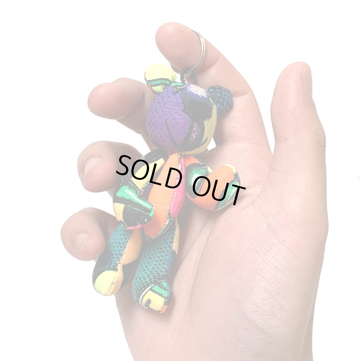 画像2: SPACE TRIBE - Techno Teddy キーホルダー「Atomic Rainbow」 (2)