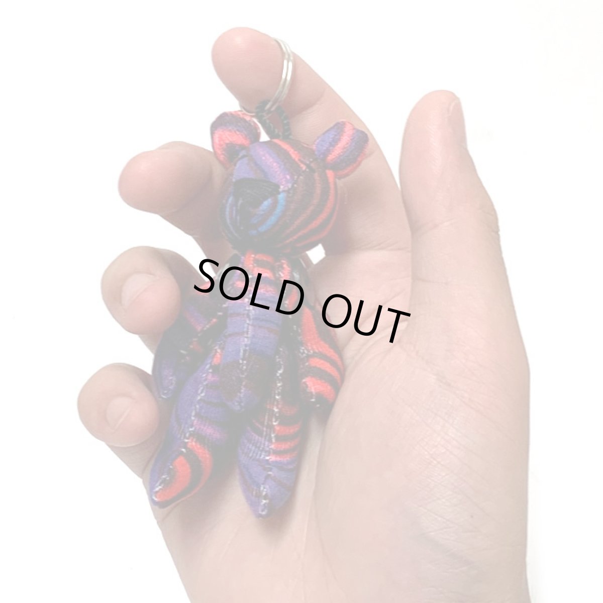 画像2: SPACE TRIBE - Techno Teddy キーホルダー「Purple Web」 (2)