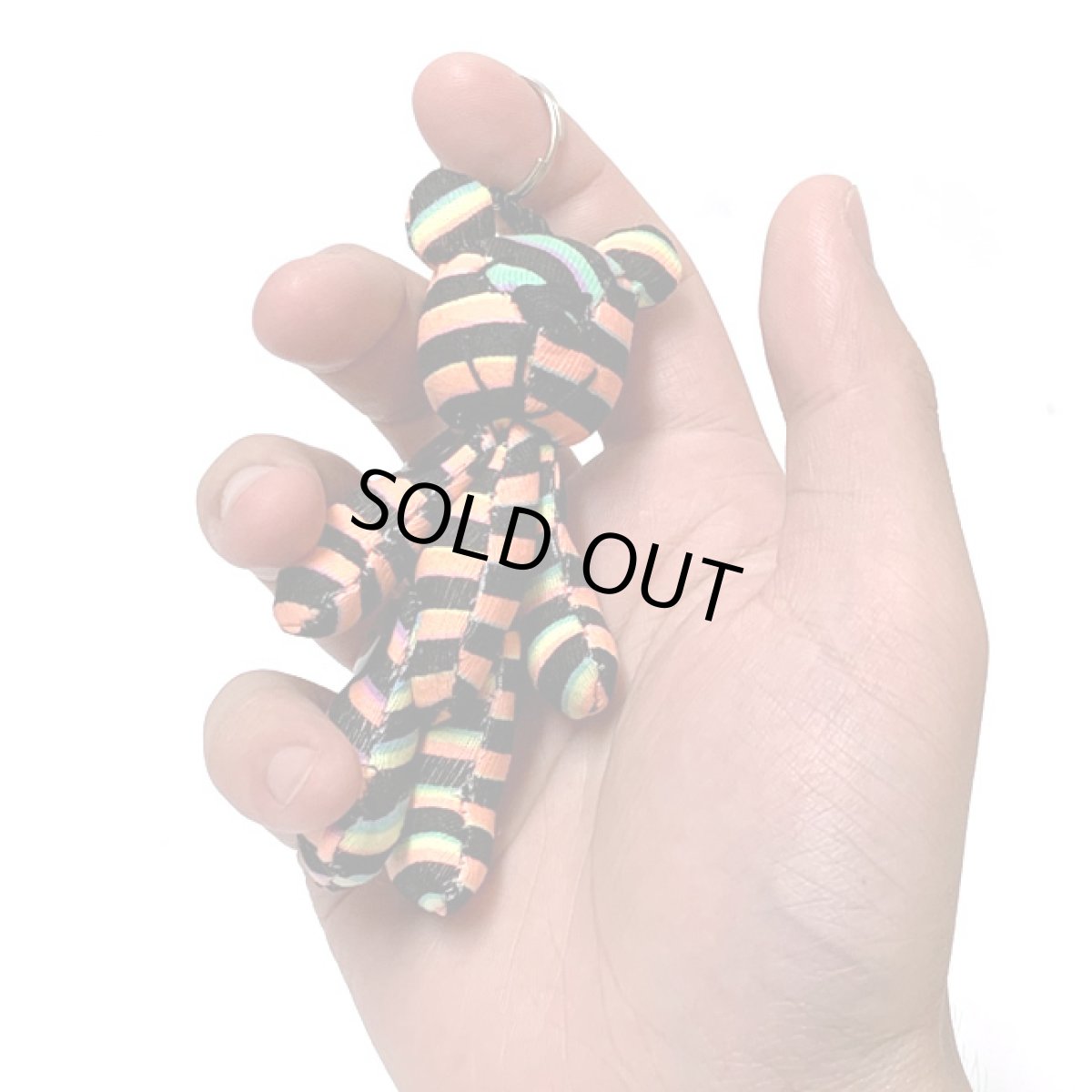 画像2: SPACE TRIBE - Techno Teddy キーホルダー「HEAD SPIN」 (2)