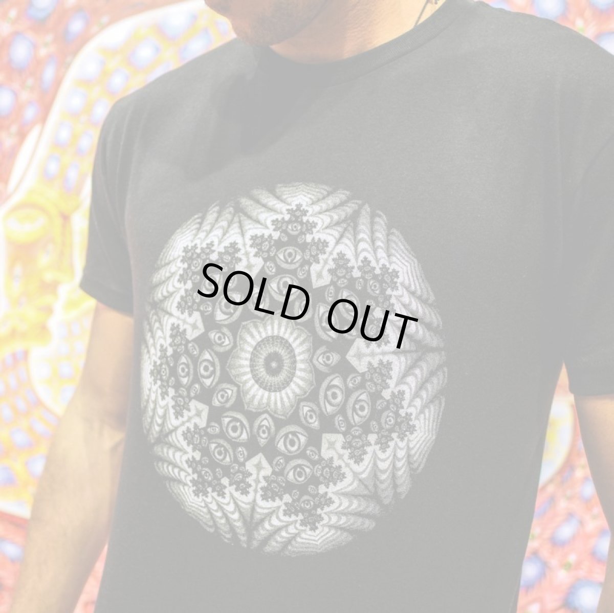 画像1: ALEX GREY  メンズTシャツ「Vision Crystal Tondo」 (1)