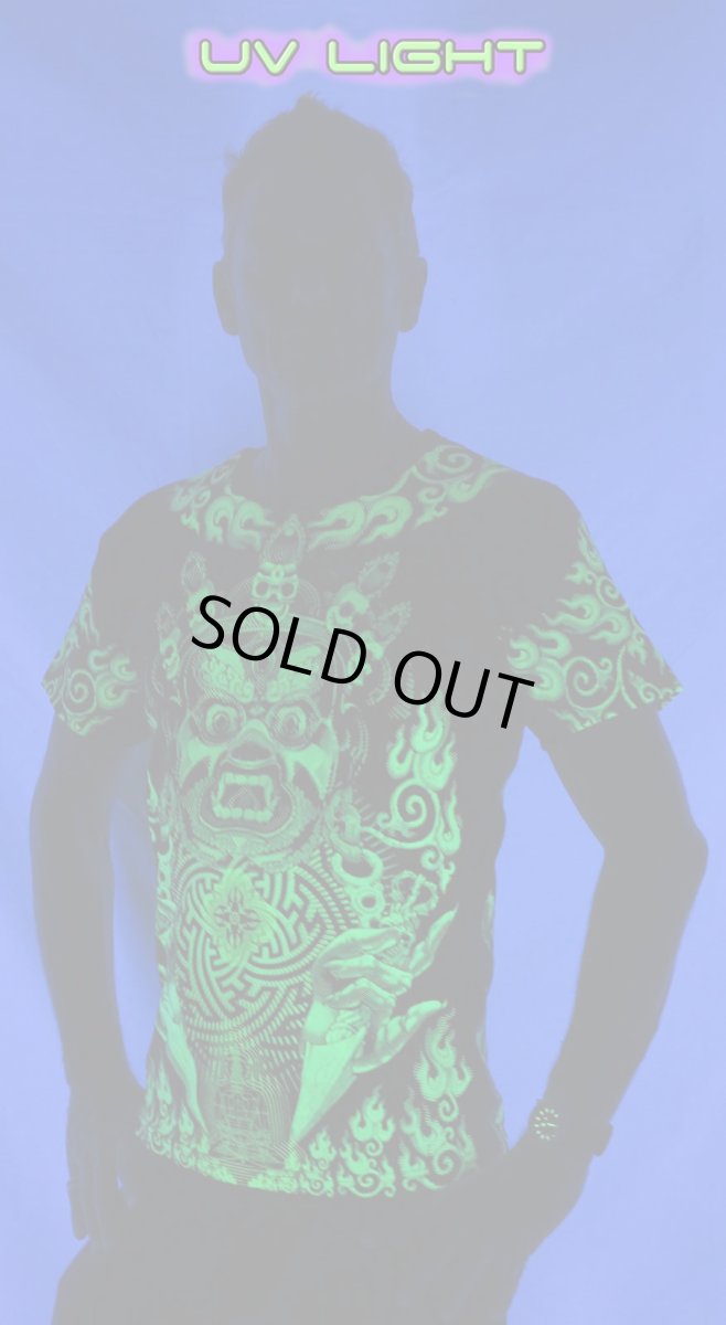 画像6: SPACE TRIBE - メンズTシャツ「Lime Mahakala」 (6)