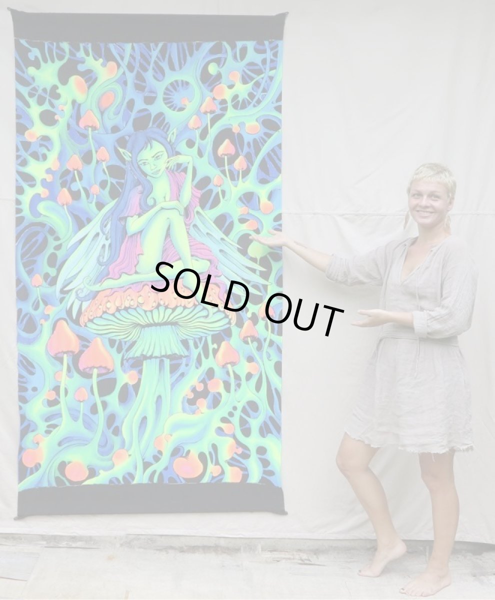 画像4: SPACE TRIBEバティック 1.2m × 2m「PsyAlaska Fairy」 (4)