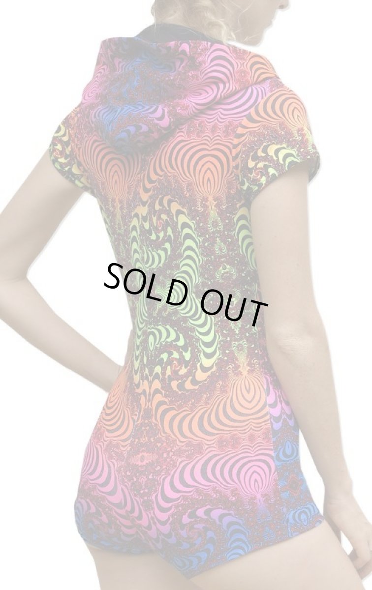 画像5: SPACE TRIBE - レディース・フーデッド・プレイスーツ「Rainbow Fractal」 (5)
