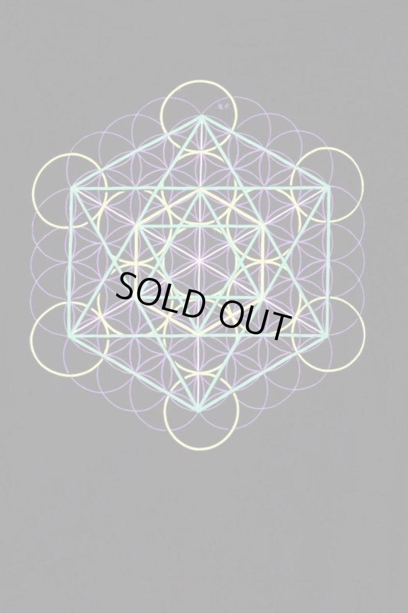 画像5: SPACE TRIBE - メンズTシャツ「Metatronic Lime」 (5)