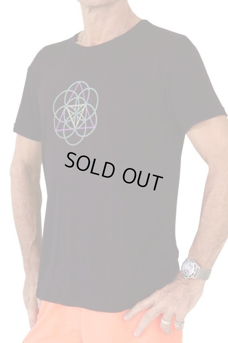 画像3: SPACE TRIBE - メンズTシャツ「Metatronic Lime」 (3)