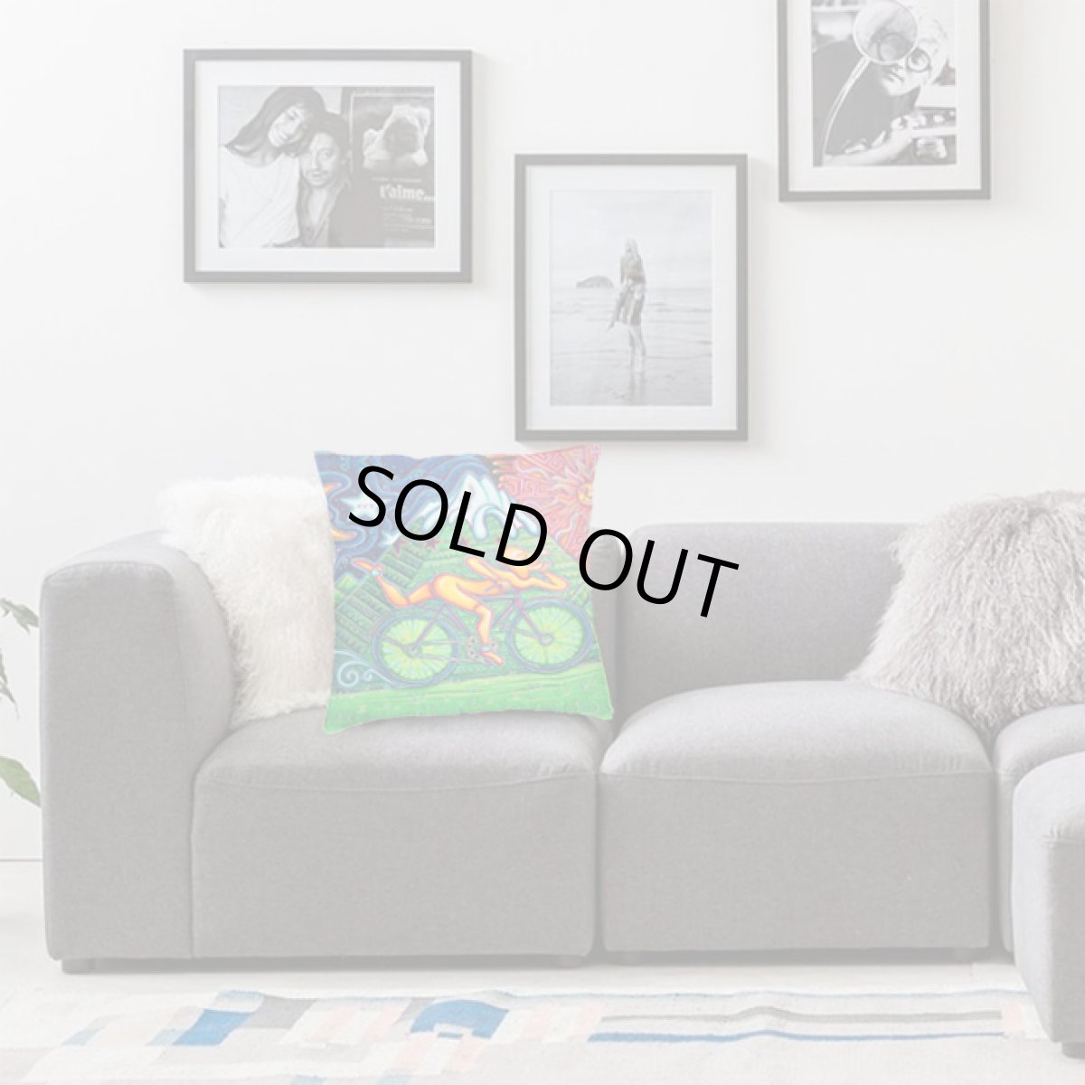 画像2: LSD ホフマン サイケデリック クッションカバー 【30cm／40cm／45cm】 (2)