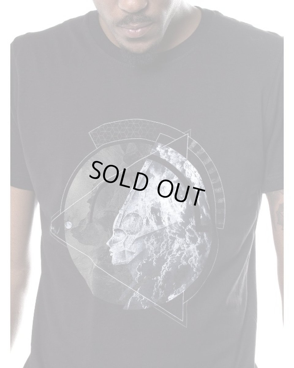 画像2: PLAZMA - HEALING メンズ 半袖Tシャツ／ブラック (2)