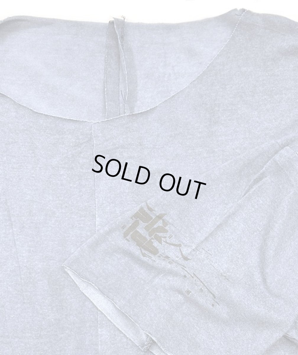 画像4: PLAZMA - HELIX メンズ 5分袖Tシャツ／ウォッシュブルー (4)