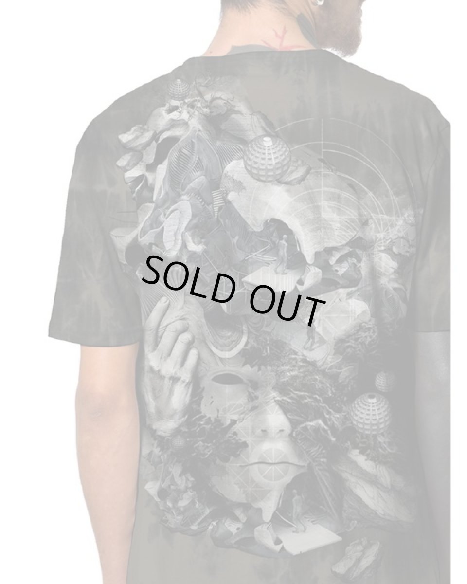 画像6: PLAZMA - Mind Divers メンズ 半袖Tシャツ／タイダイダークグレー (6)