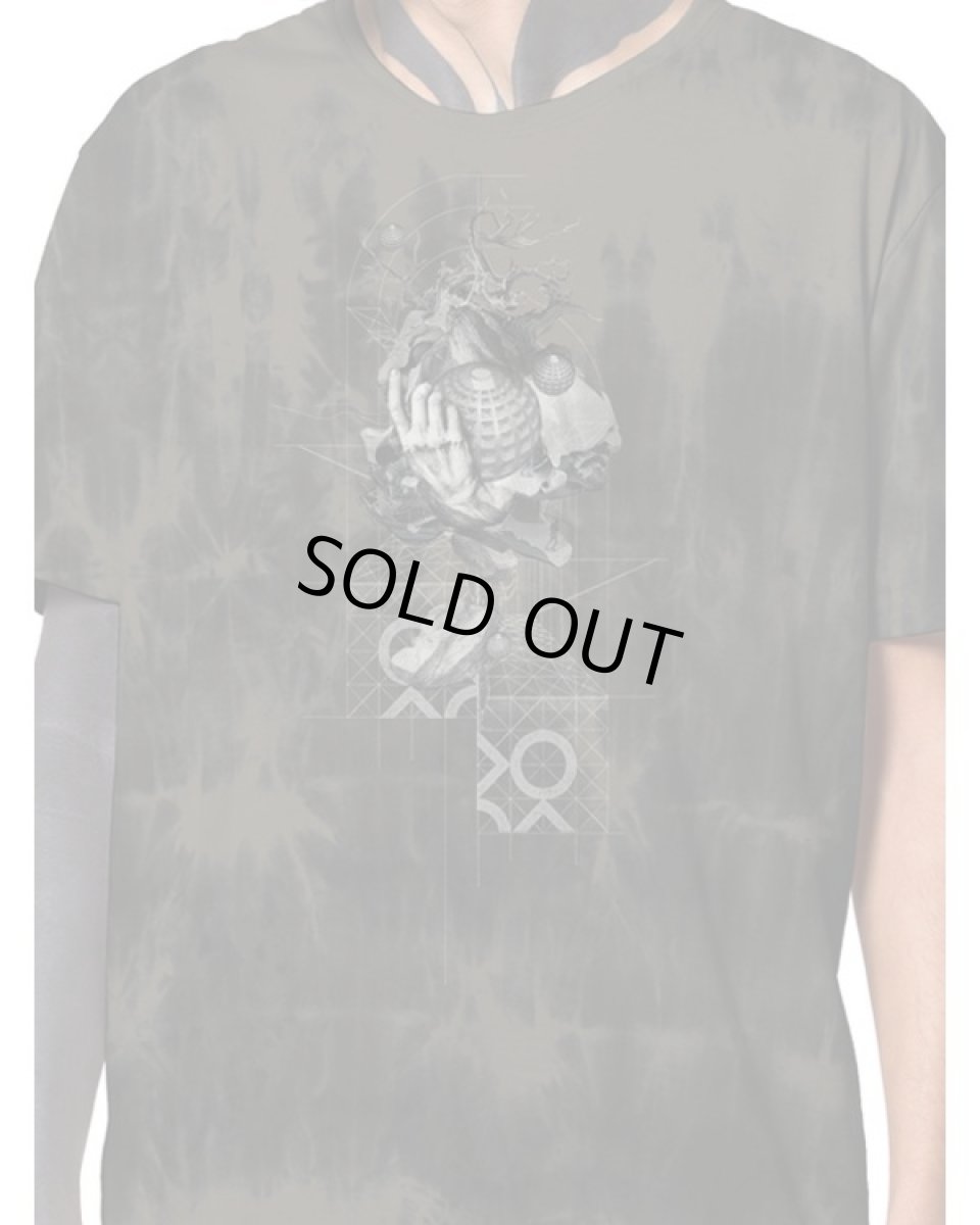 画像3: PLAZMA - Mind Divers メンズ 半袖Tシャツ／タイダイダークグレー (3)