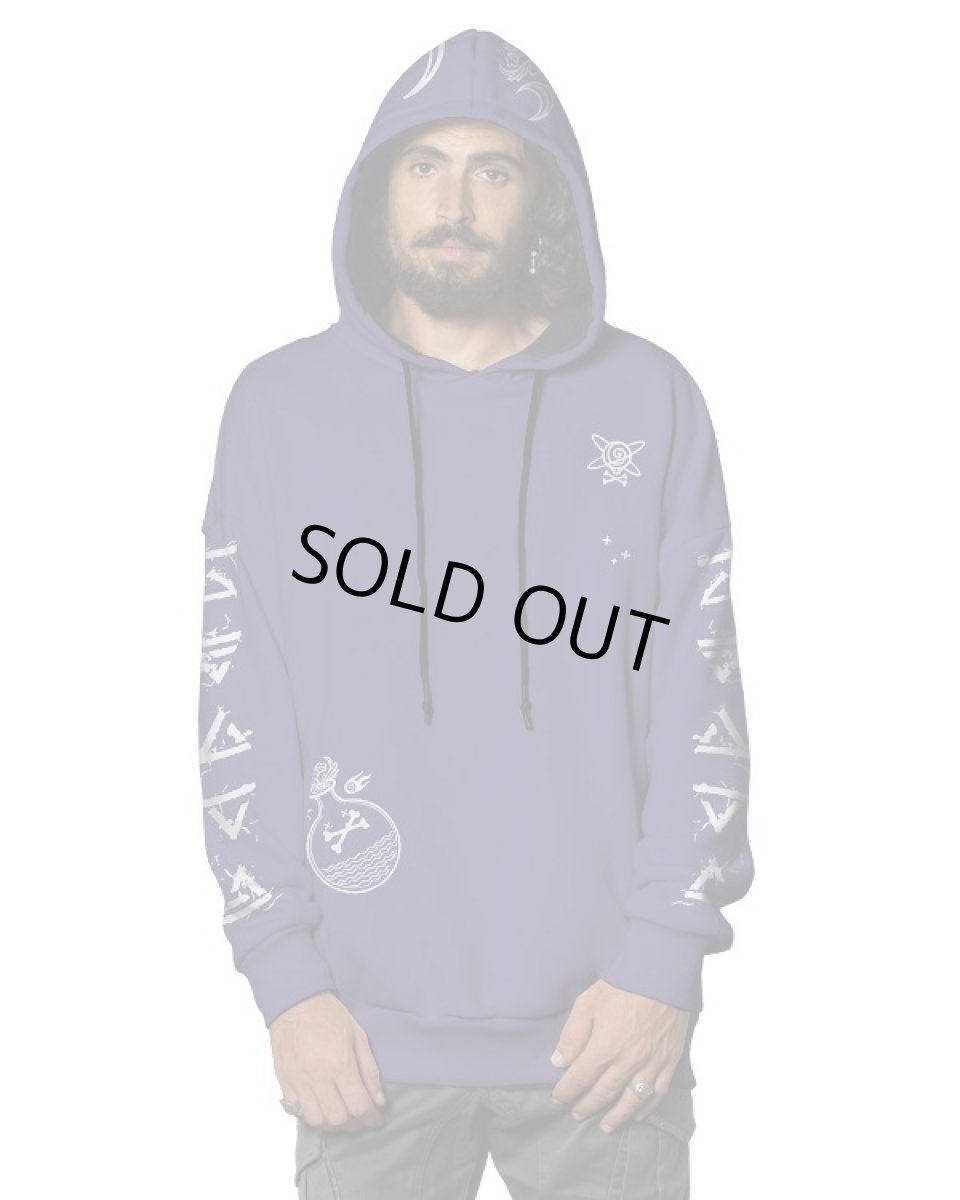 画像2: PLAZMA - Book Of Spells メンズ プルオーバー パーカー/ パープル (2)