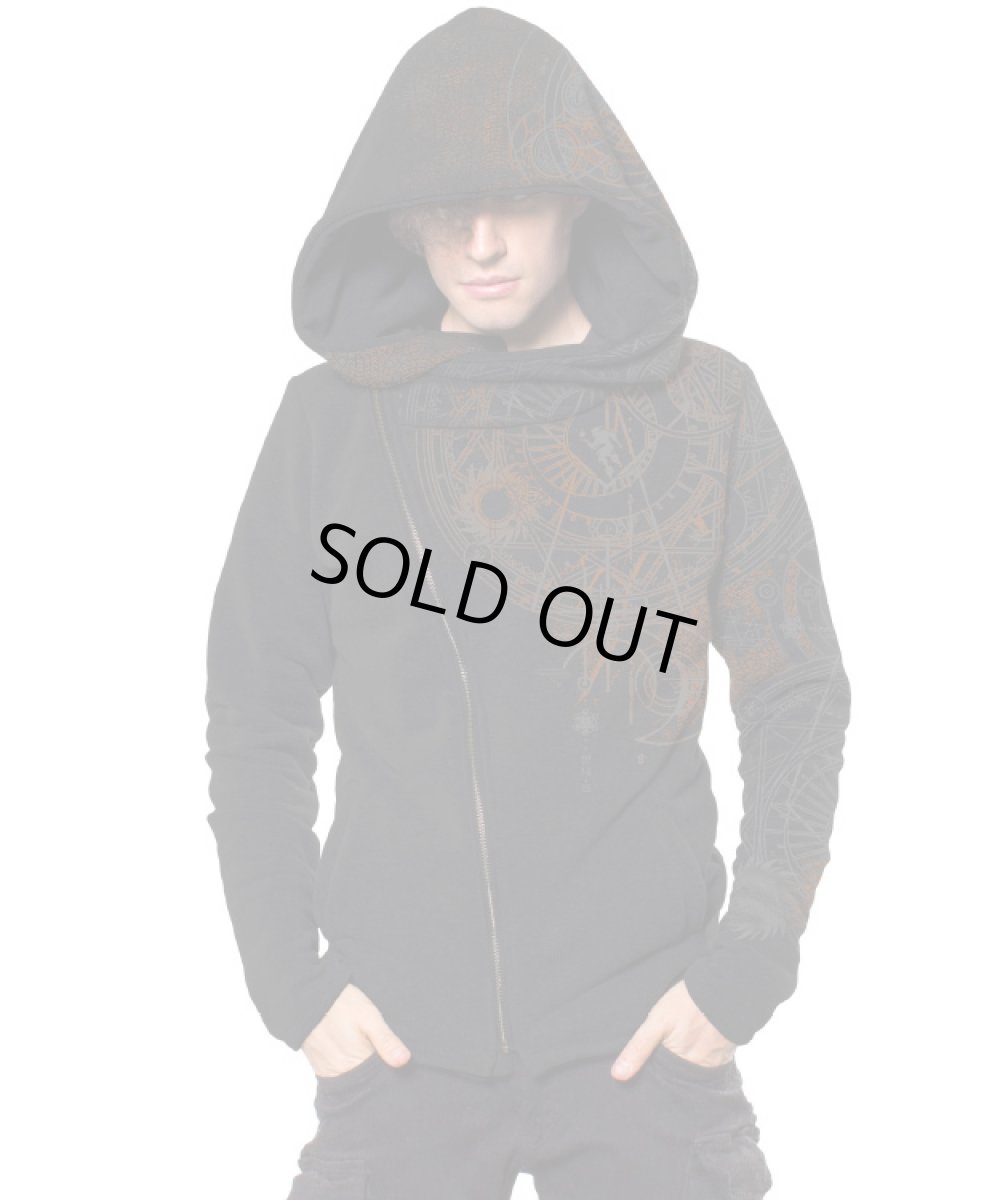 画像2: PLAZMA - WITCHER メンズ ジップアップ パーカー／ブラック (2)