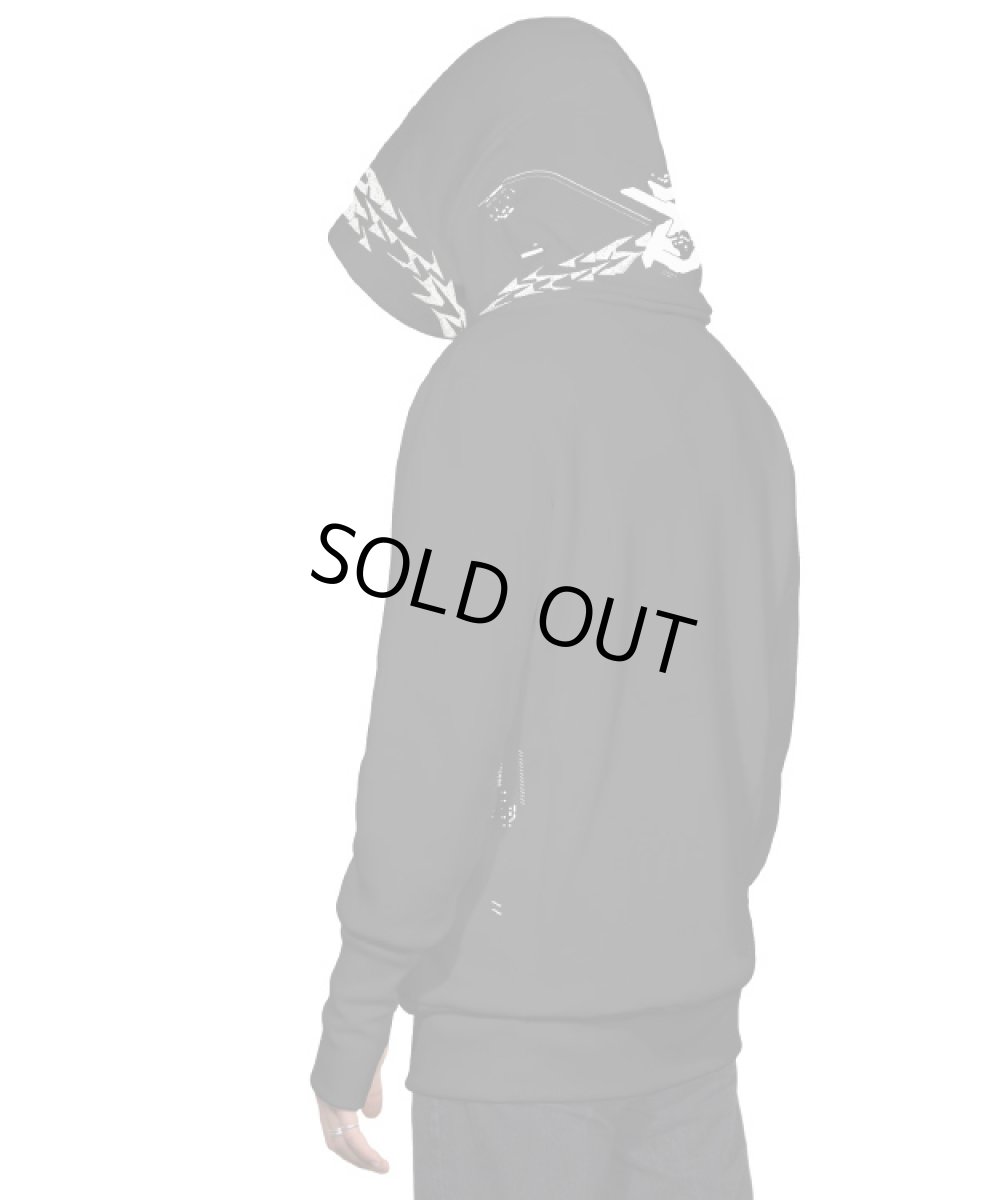 画像8: PLAZMA - OX-1 メンズ プルオーバー パーカー／ブラック (8)