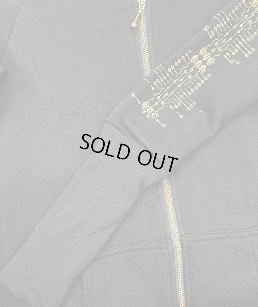 画像7: PLAZMA - ASTARTA レディース ジップアップ パーカー／ブラック (7)