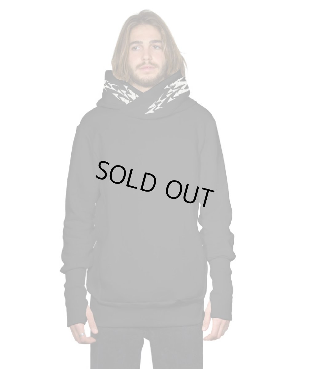 画像7: PLAZMA - OX-1 メンズ プルオーバー パーカー／ブラック (7)