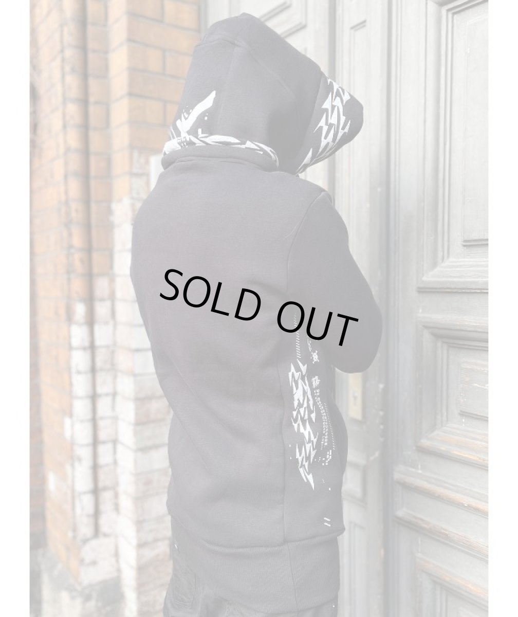 画像6: PLAZMA - OX-1 メンズ プルオーバー パーカー／ブラック (6)