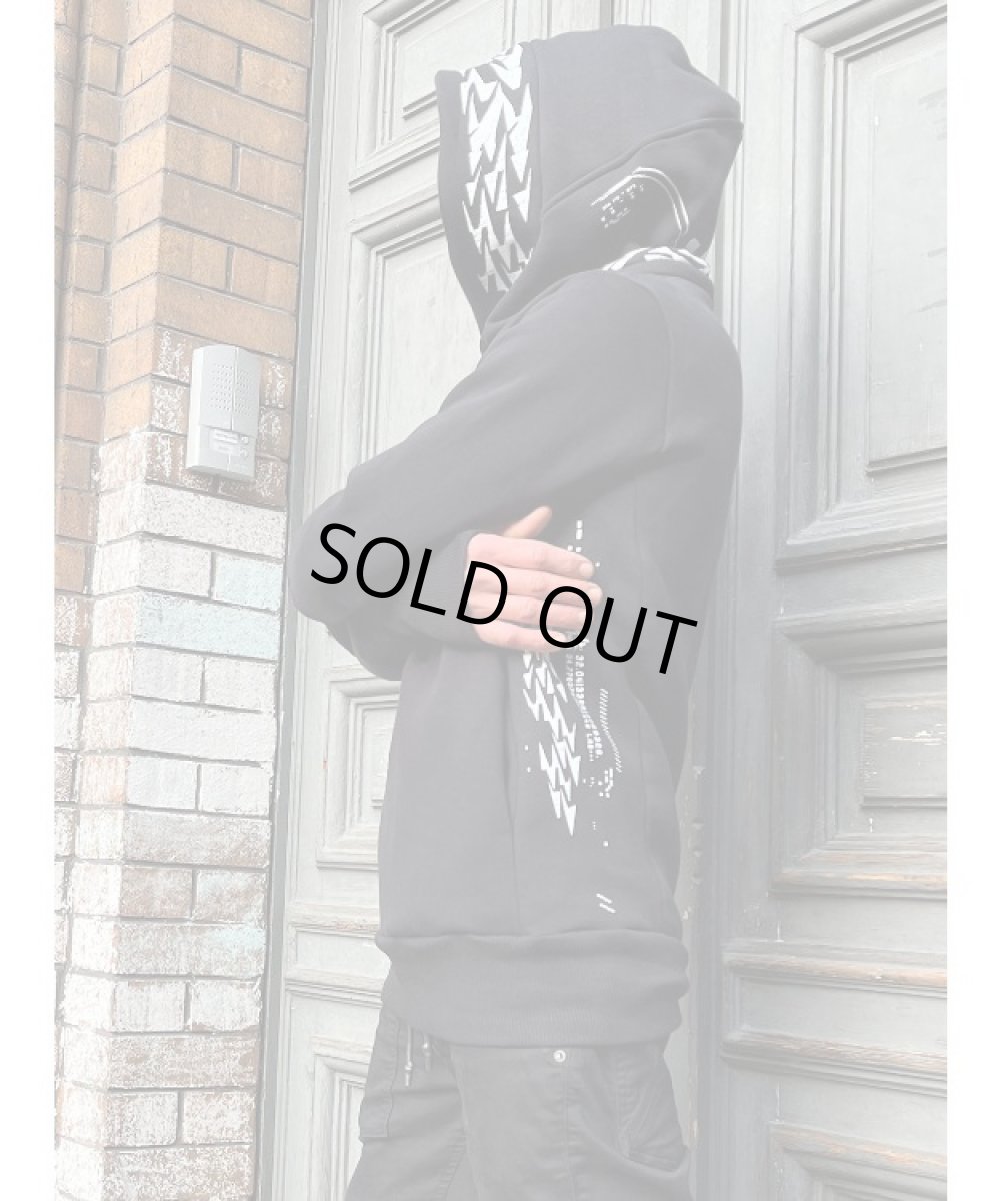 画像2: PLAZMA - OX-1 メンズ プルオーバー パーカー／ブラック (2)