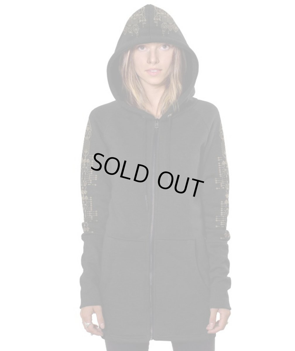 画像2: PLAZMA - ASTARTA レディース ジップアップ パーカー／ブラック (2)