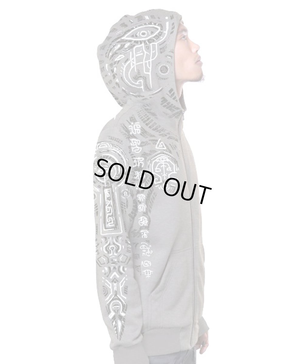 画像4: PLAZMA - SIDEFORM メンズ ジップアップ パーカー／グレー (4)