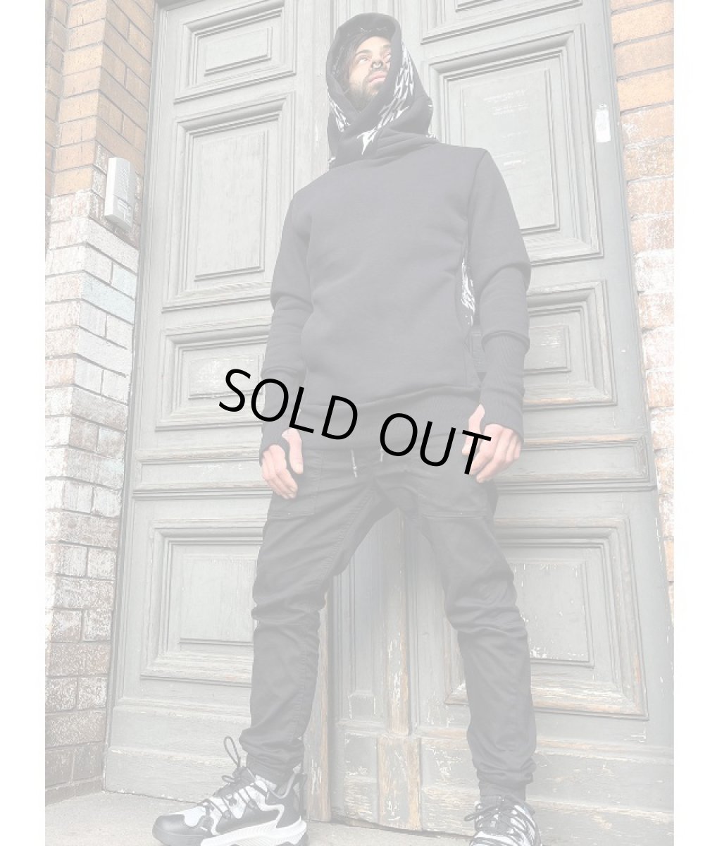 画像5: PLAZMA - OX-1 メンズ プルオーバー パーカー／ブラック (5)