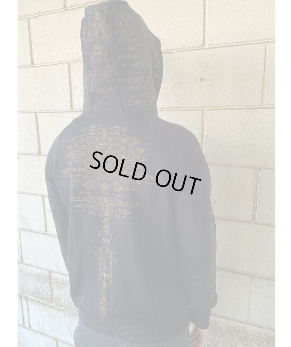 画像4: PLAZMA - ASTARTA メンズ ジップアップ パーカー／ブラック (4)