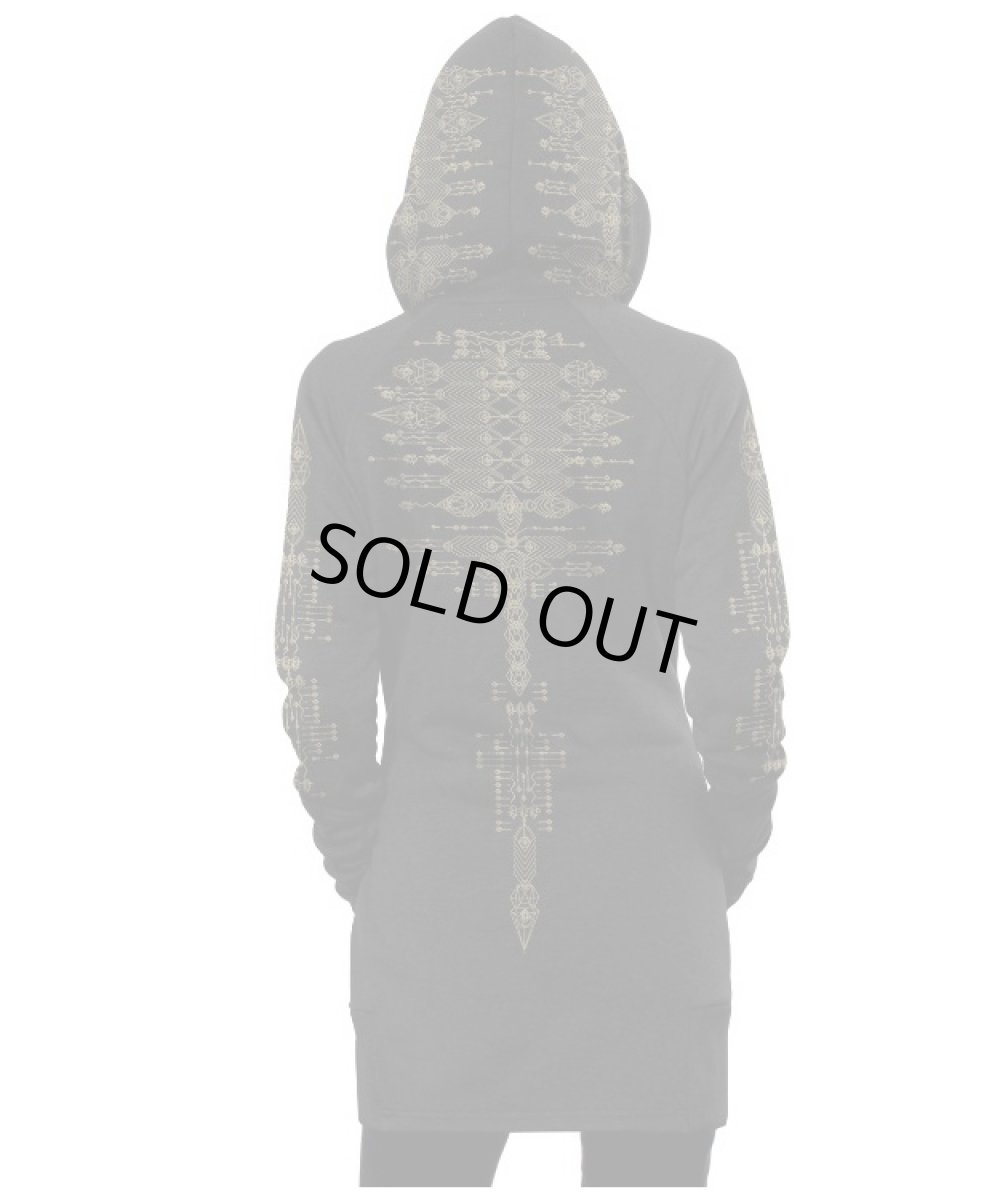 画像3: PLAZMA - ASTARTA レディース ジップアップ パーカー／ブラック (3)