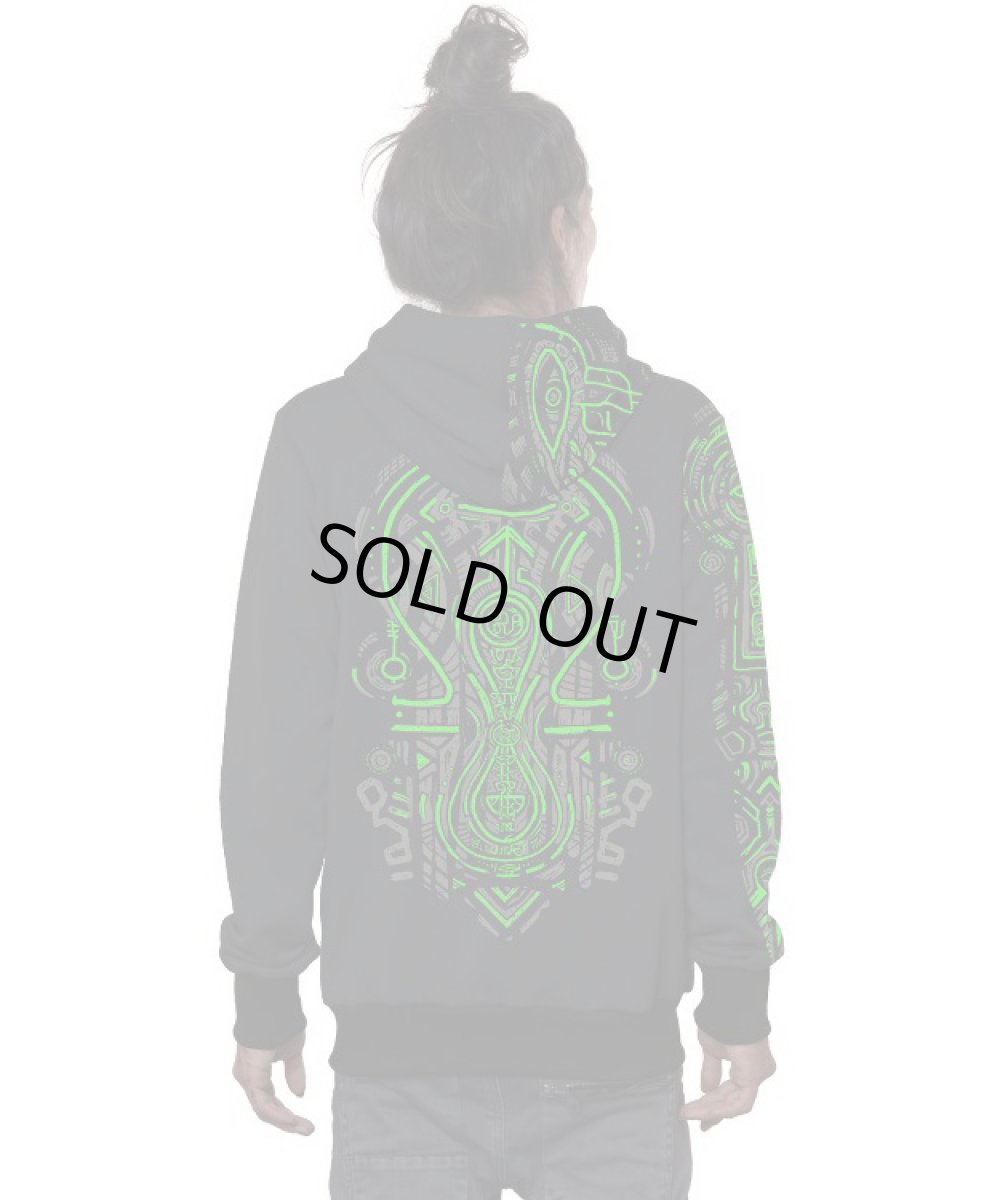 画像3: PLAZMA - SIDEFORM メンズ ジップアップ パーカー／ブラック (3)