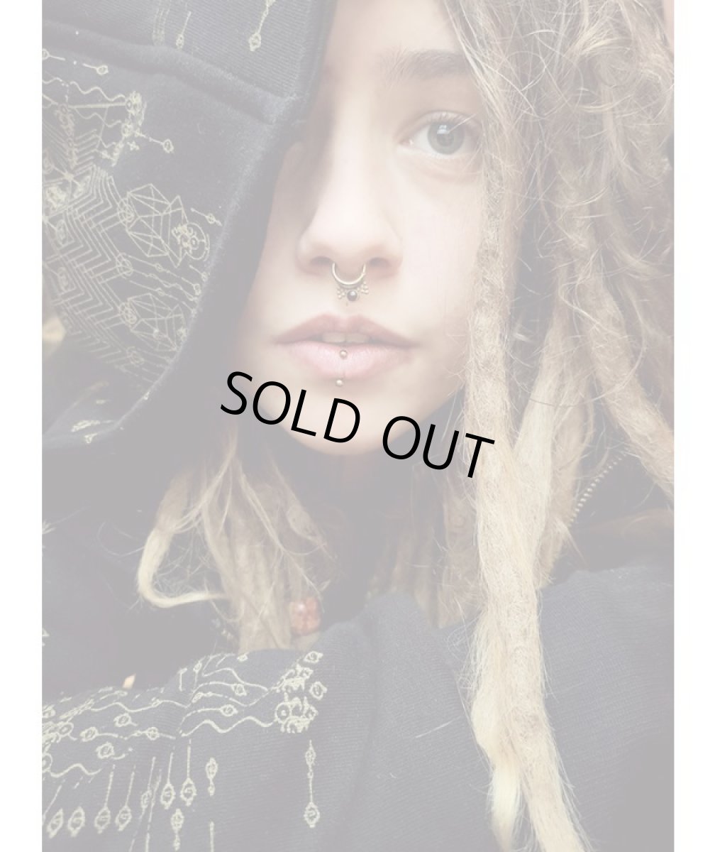 画像6: PLAZMA - ASTARTA レディース ジップアップ パーカー／ブラック (6)