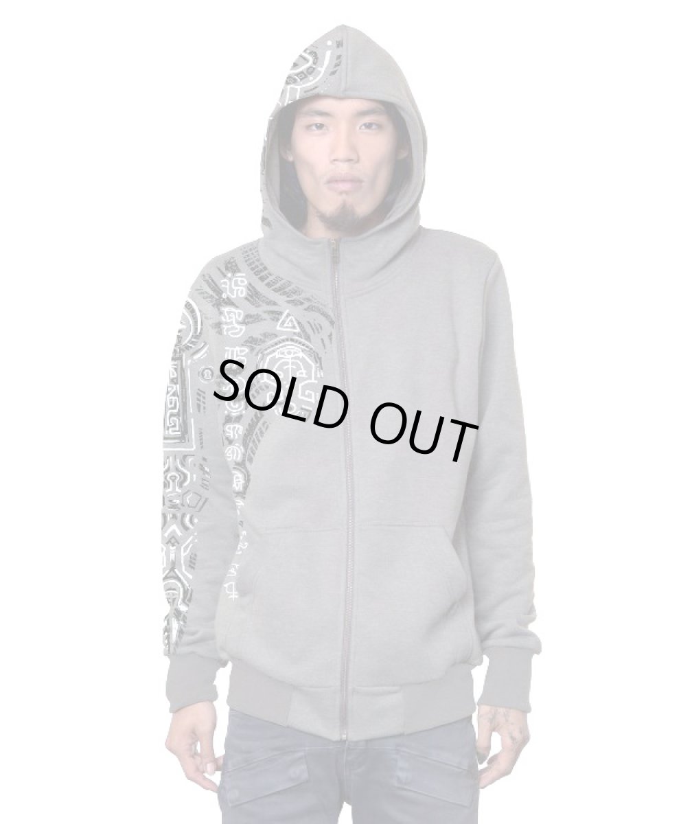 画像2: PLAZMA - SIDEFORM メンズ ジップアップ パーカー／グレー (2)