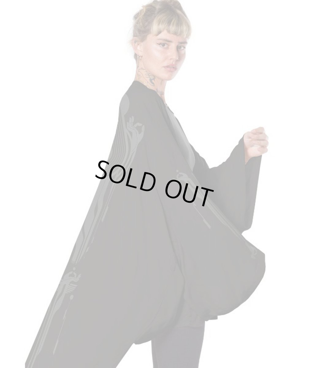 画像5: PLAZMA - YUKATA レディース カーディガン／ブラック (5)