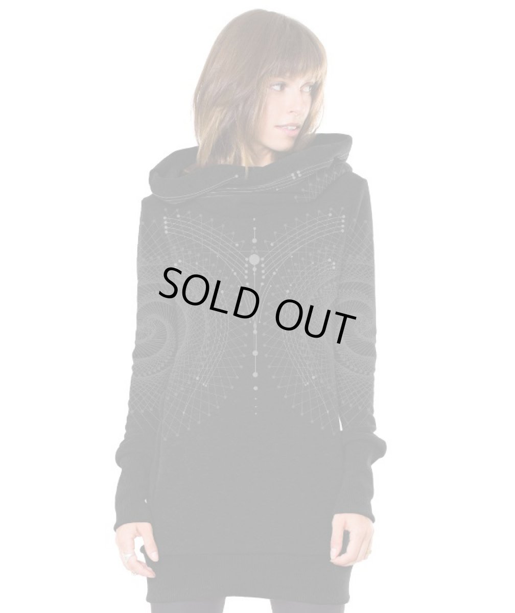 画像4: PLAZMA - VENUS レディース プルオーバー パーカー／ブラック (4)