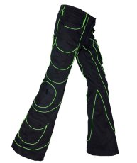 画像2: SPACE TRIBE - メンズ パンツ Tsunami Pants （UV Lime Tri-skelion） (2)