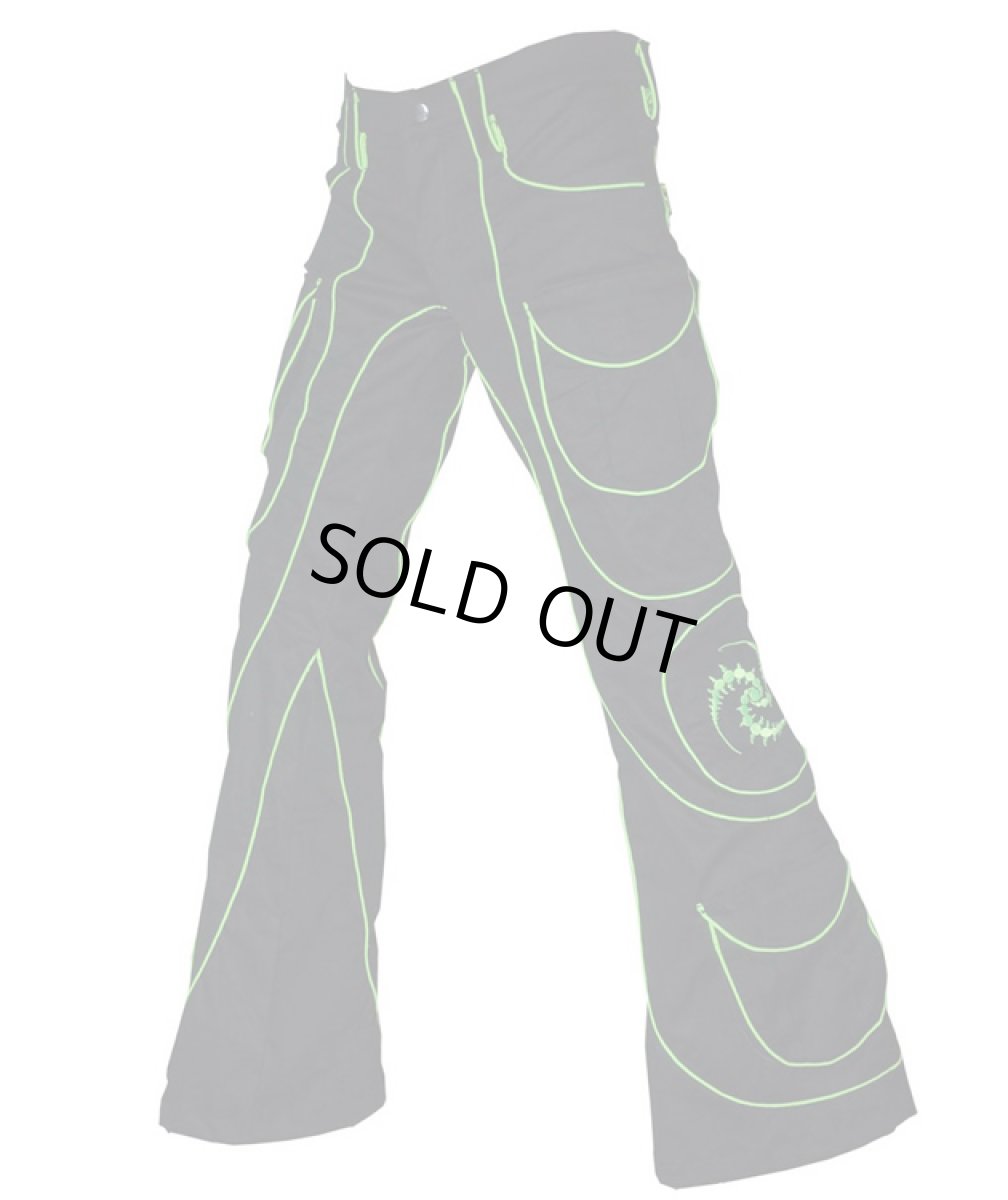 画像1: SPACE TRIBE - メンズ パンツ Tsunami Pants （UV Lime Tri-skelion） (1)