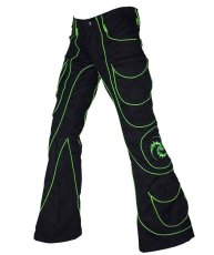 画像1: SPACE TRIBE - メンズ パンツ Tsunami Pants （UV Lime Tri-skelion） (1)