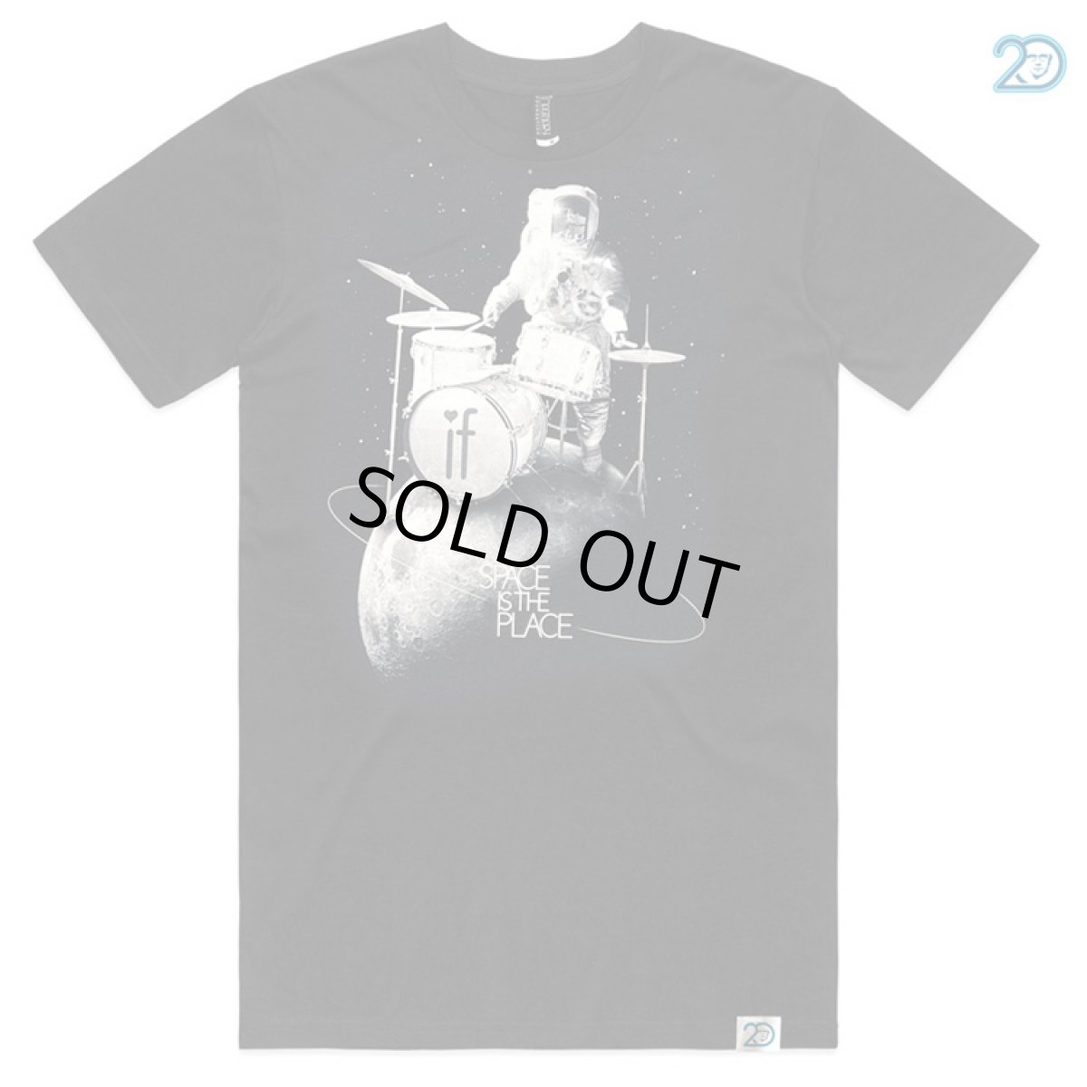 画像1: 【20周年記念復刻モデル】Imaginary Foundation メンズTシャツ「Space is the place ／ ブラック」 (1)