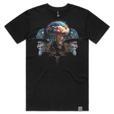 画像1: Imaginary Foundation メンズTシャツ「Mushroom Mind ／ ブラック」 (1)