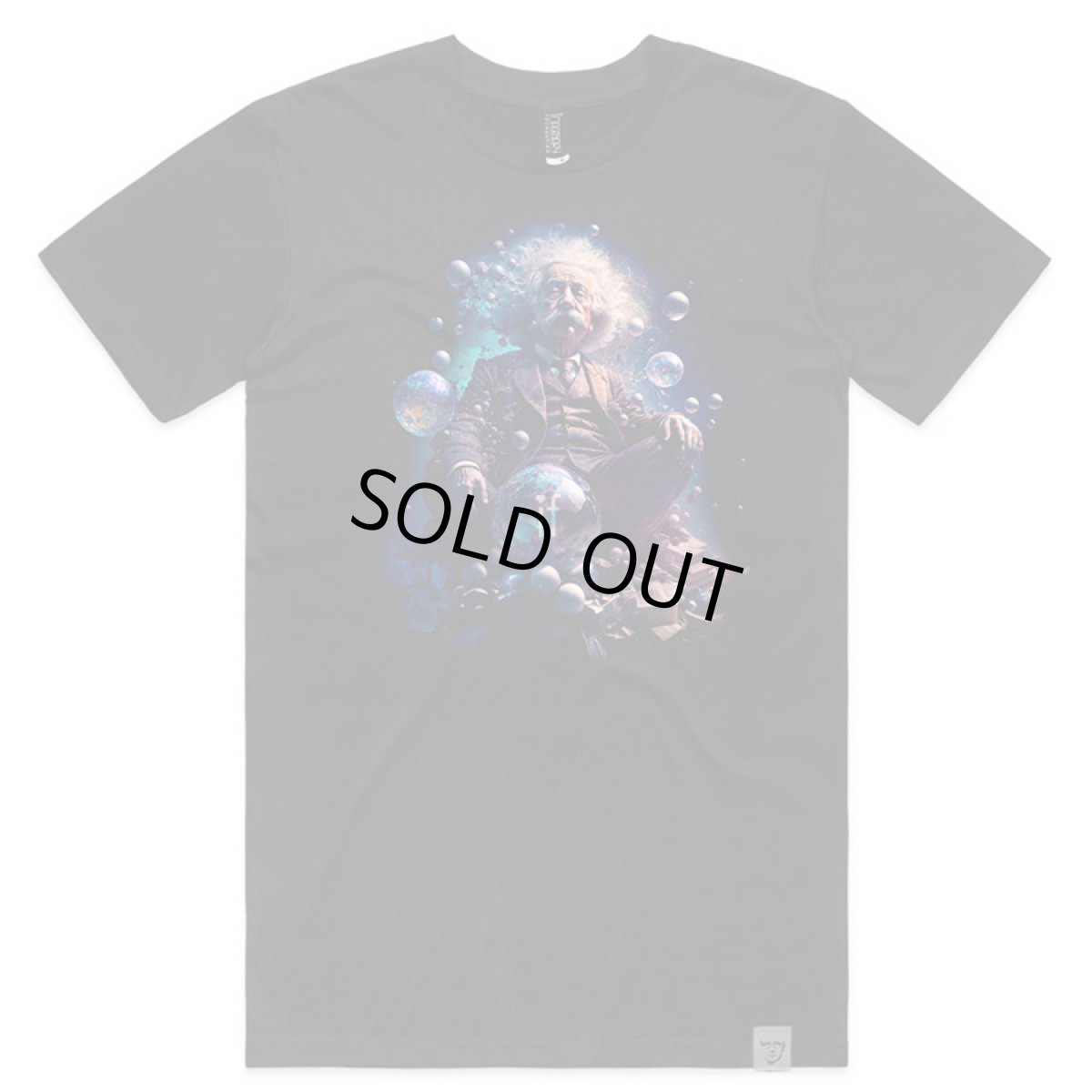 画像1: 【再販なし限定版】Imaginary Foundation メンズTシャツ「Heroes of the Imagination Einstein ／ ブラック」 (1)