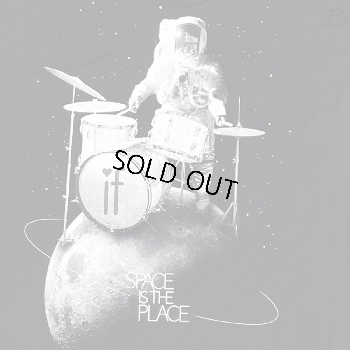 画像2: 【20周年記念復刻モデル】Imaginary Foundation メンズTシャツ「Space is the place ／ ブラック」 (2)