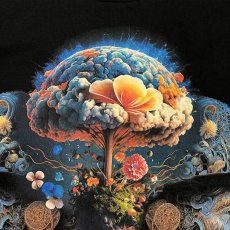 画像2: Imaginary Foundation メンズTシャツ「Mushroom Mind ／ ブラック」 (2)