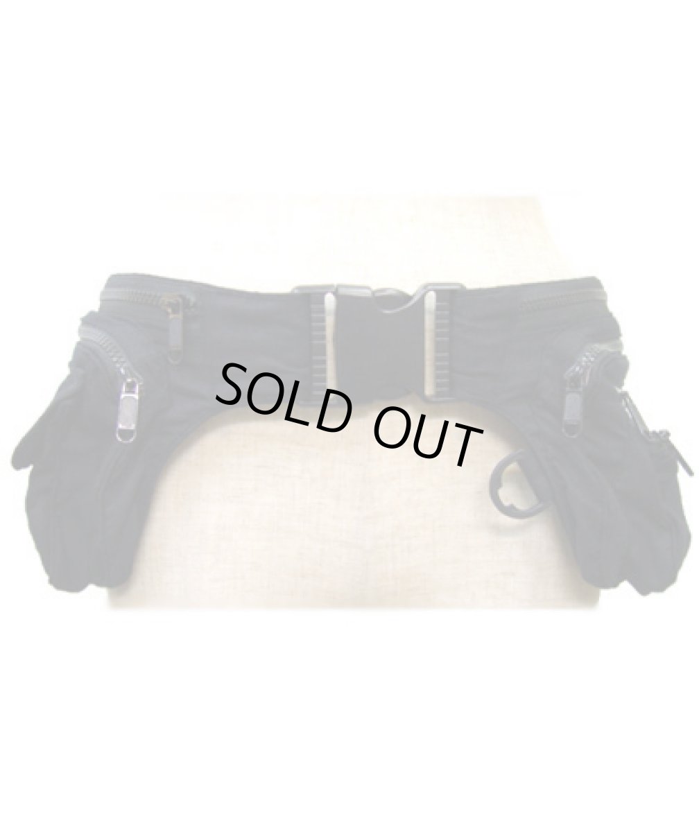 画像4: SPACE TRIBE11ポケットウエストバッグ/ブラック (4)