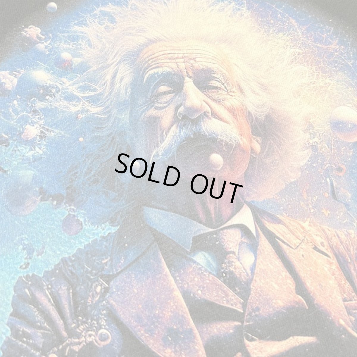 画像2: 【再販なし限定版】Imaginary Foundation メンズTシャツ「Heroes of the Imagination Einstein / ブラック」 (2)