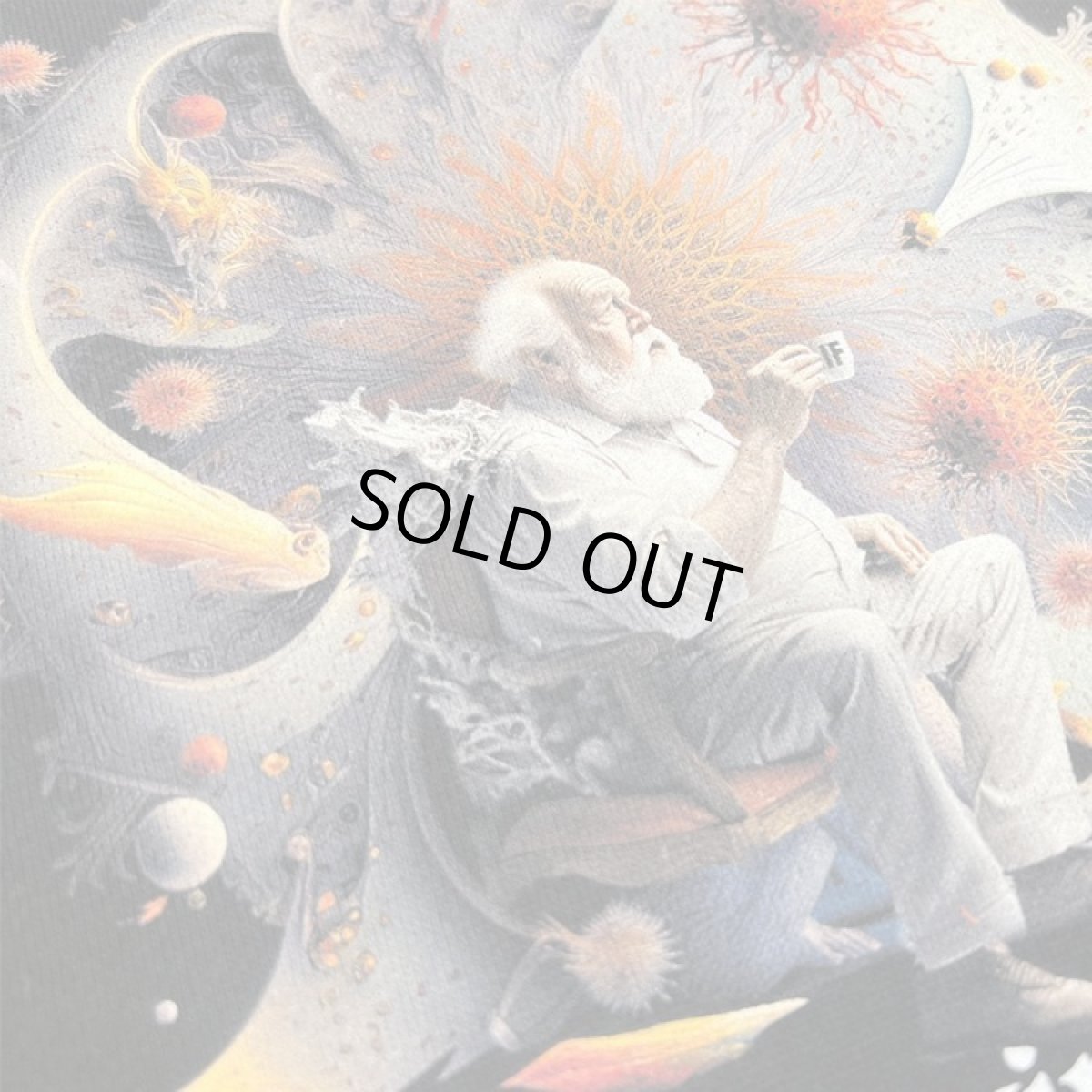 画像2: 【2023年限定モデル】Imaginary Foundation メンズTシャツ「Darwins Tea break ／ ブラック」 (2)