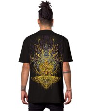 画像1: PLAZMA - Sacred  Technology メンズ 半袖Tシャツ／ブラック (1)