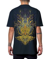 画像3: PLAZMA - Sacred  Technology メンズ 半袖Tシャツ／ダークブルー (3)