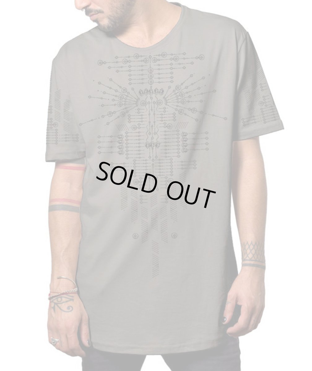 画像2: PLAZMA - Astarta メンズ 半袖Tシャツ／ストーングレー (2)